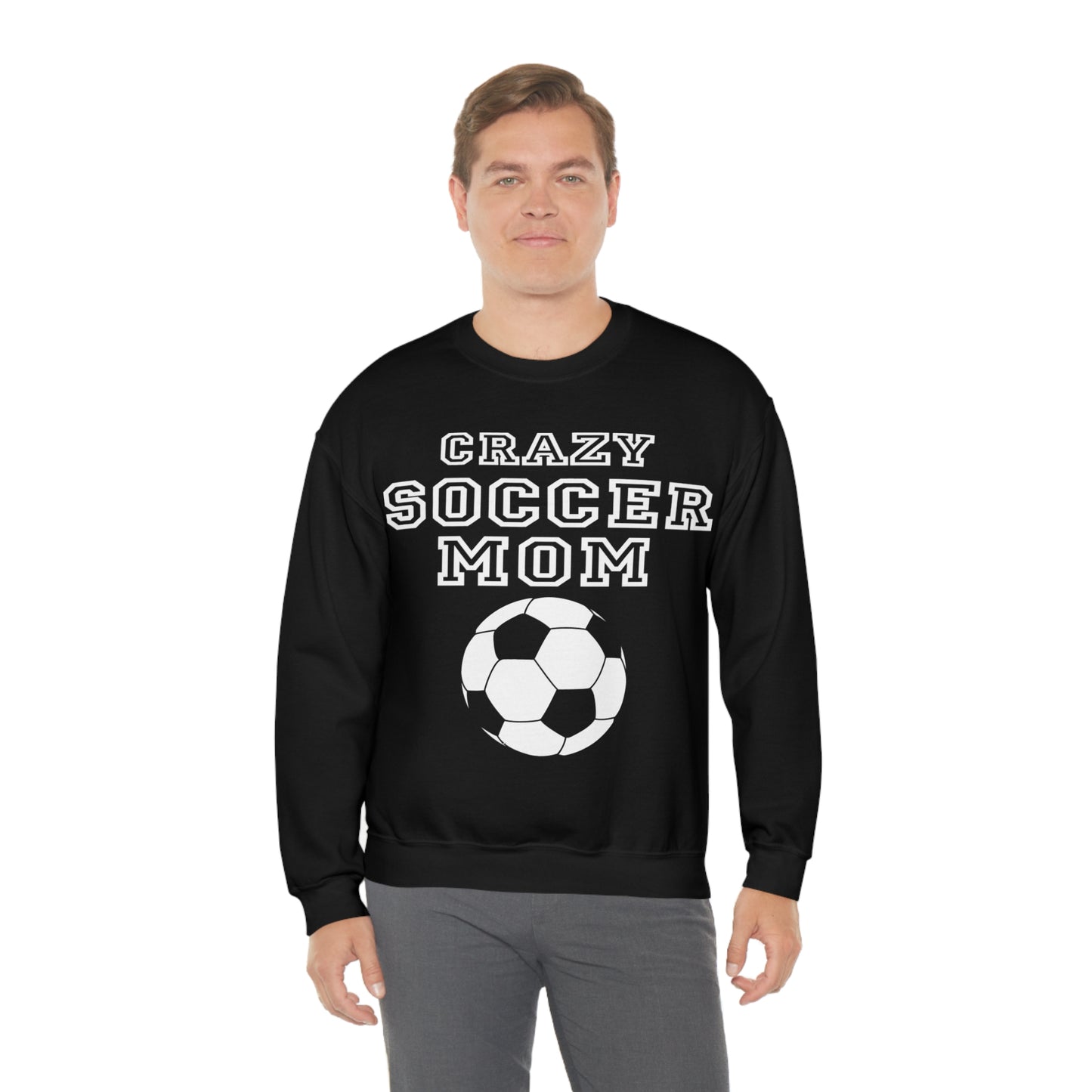 Crazy soccer mom Crewneck Sweatshirt