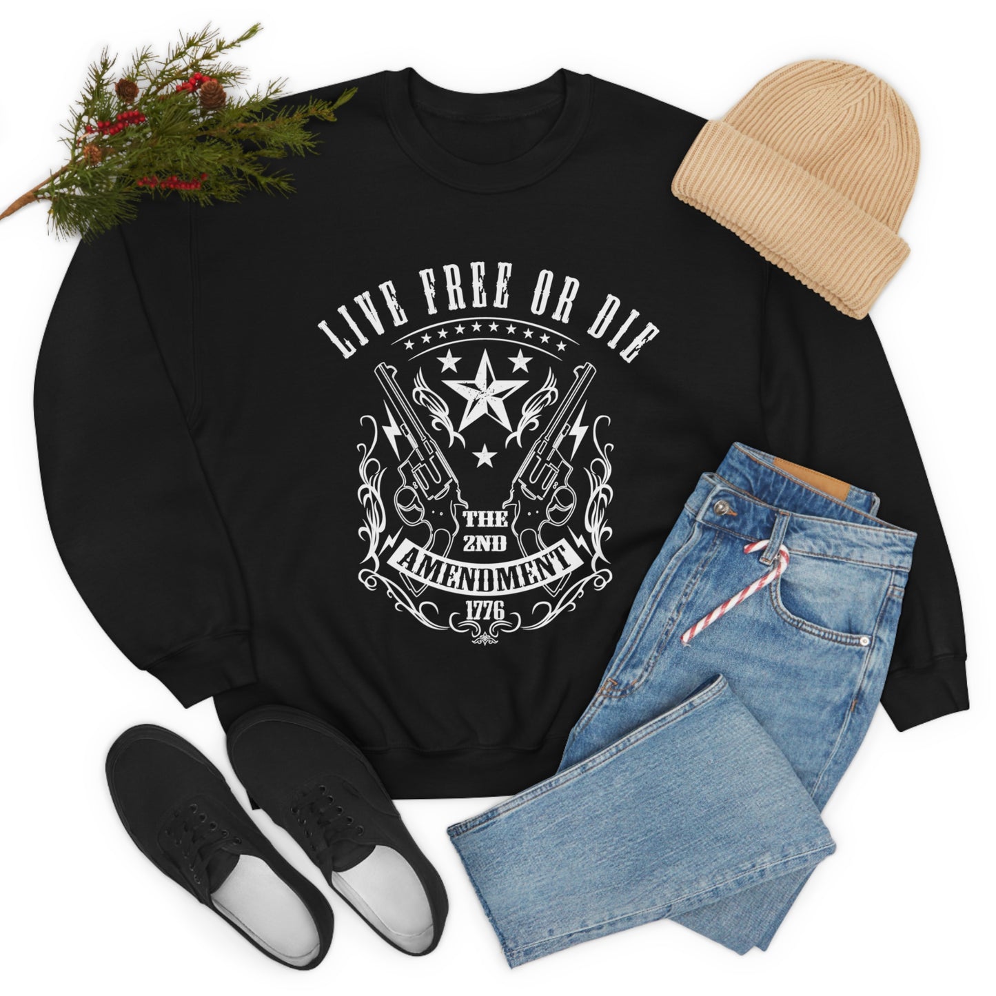 Live Free or Die Crewneck Sweatshirt