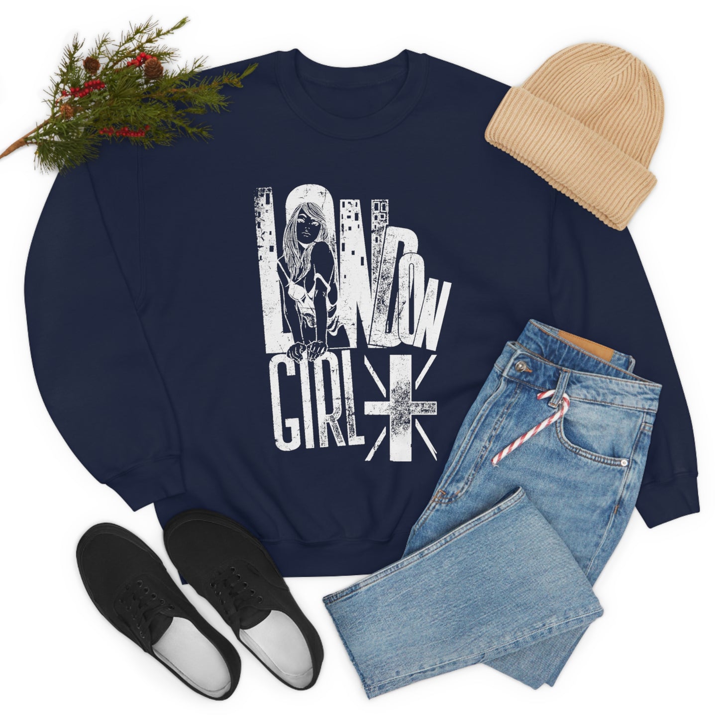 London Girl Crewneck Sweatshirt