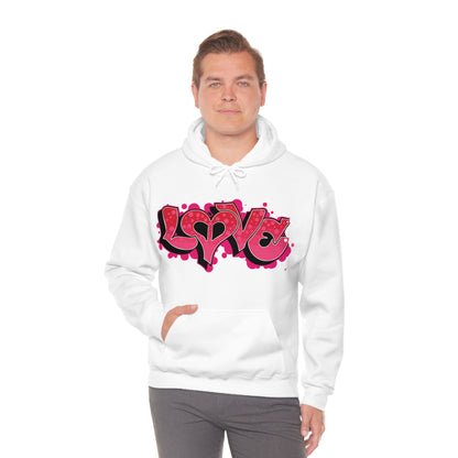 Peace and Love graffiti Hoodie