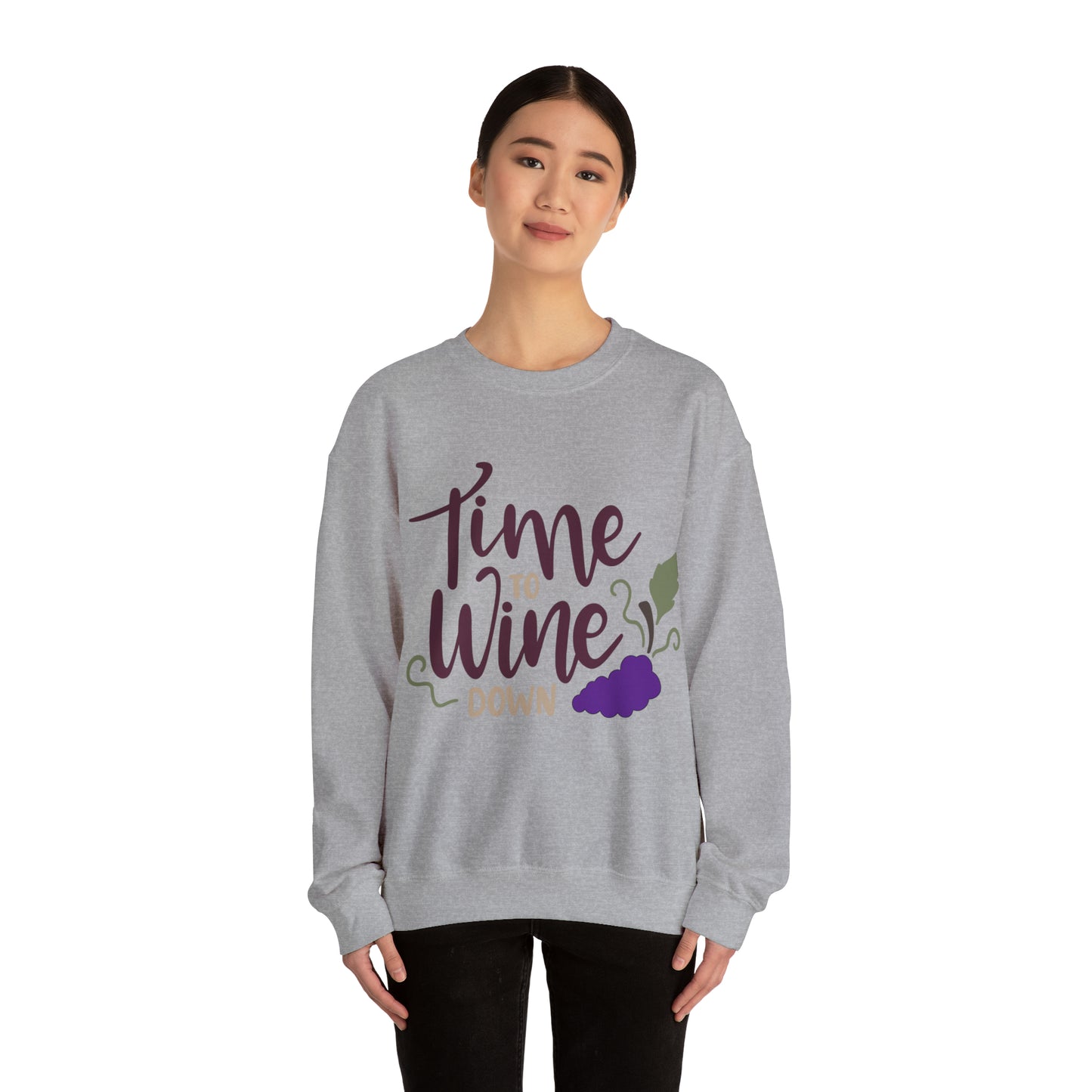 Time_to_wine_down Crewneck Sweatshirt