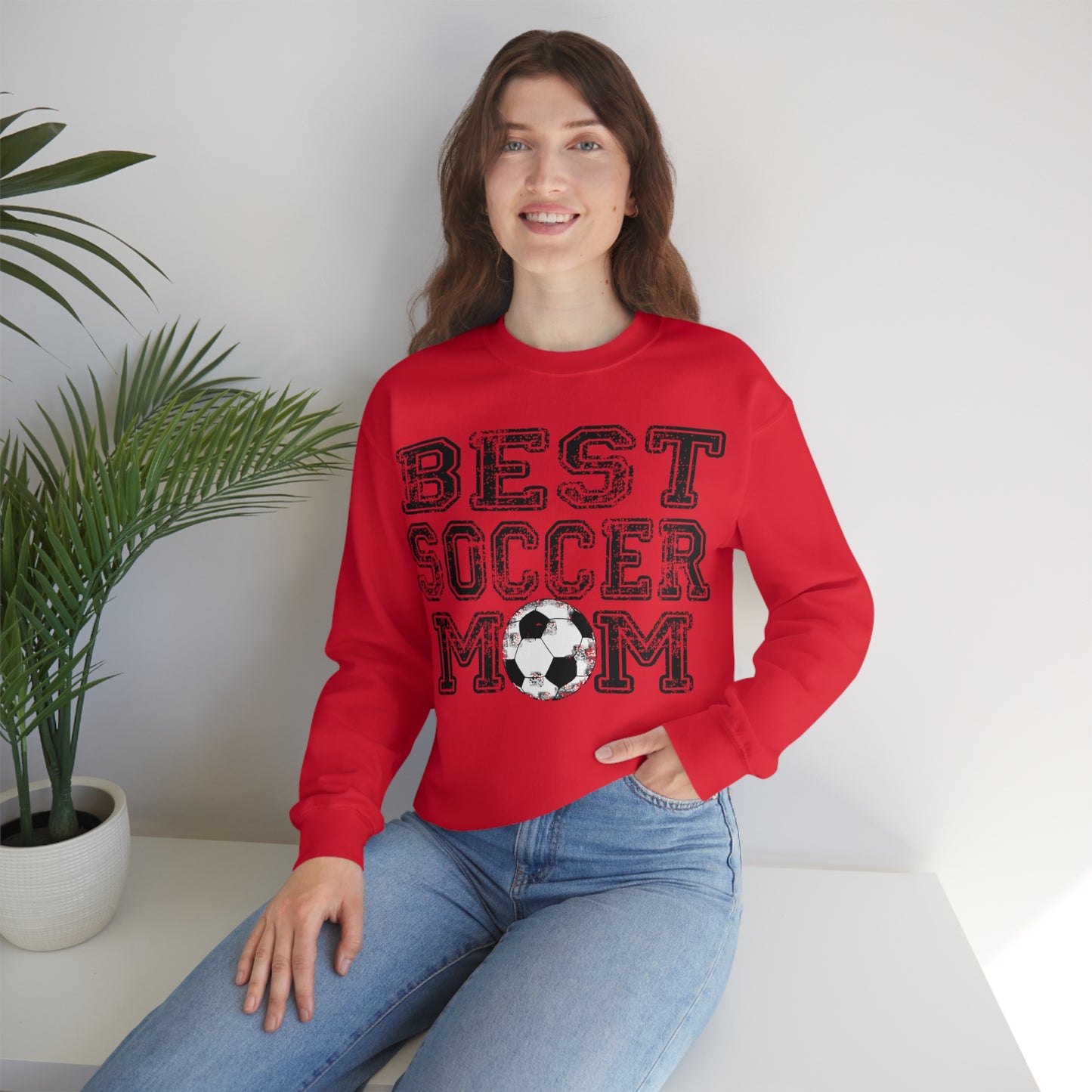 Best soccer mom Crewneck Sweatshirt