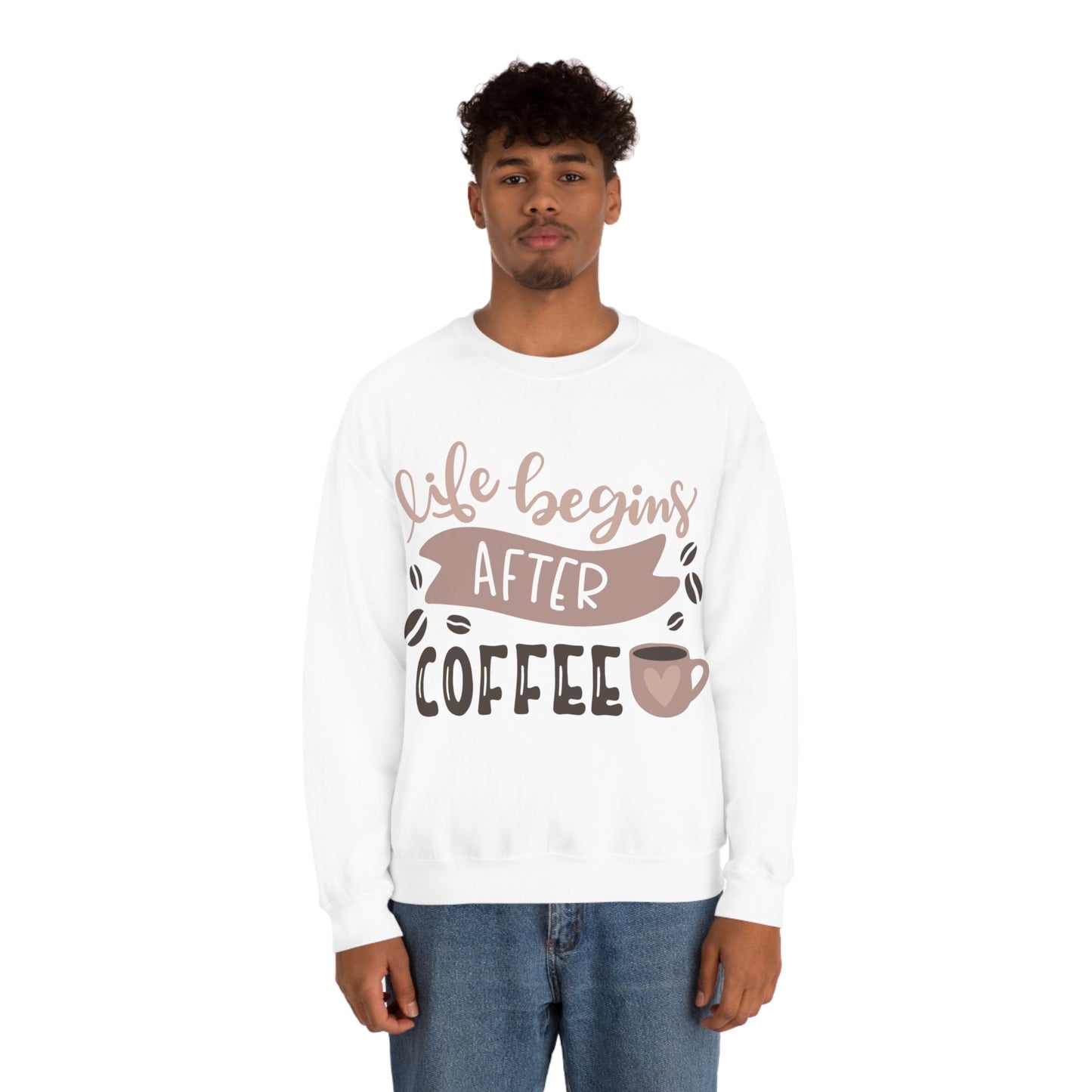 Life_begins_after_coffee Crewneck Sweatshirt