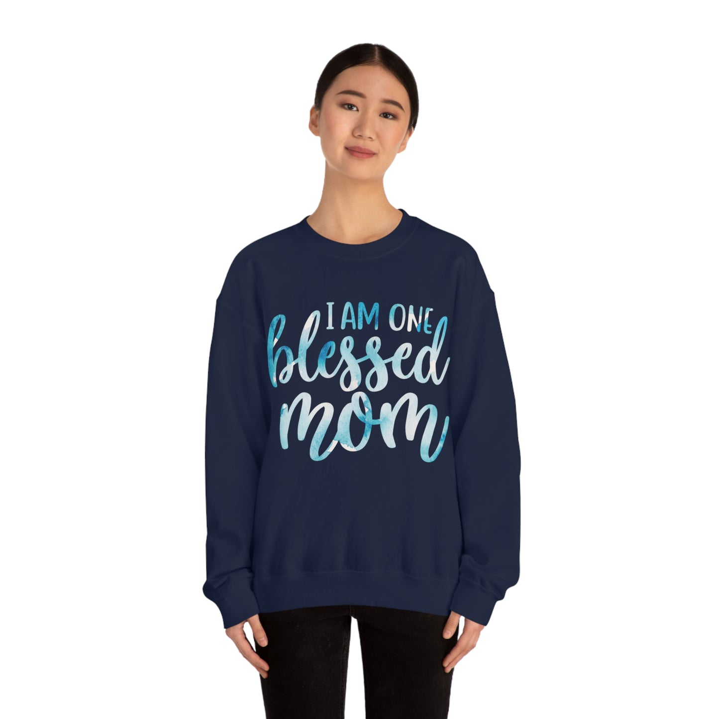 I am one blessed mom Crewneck Sweatshirt