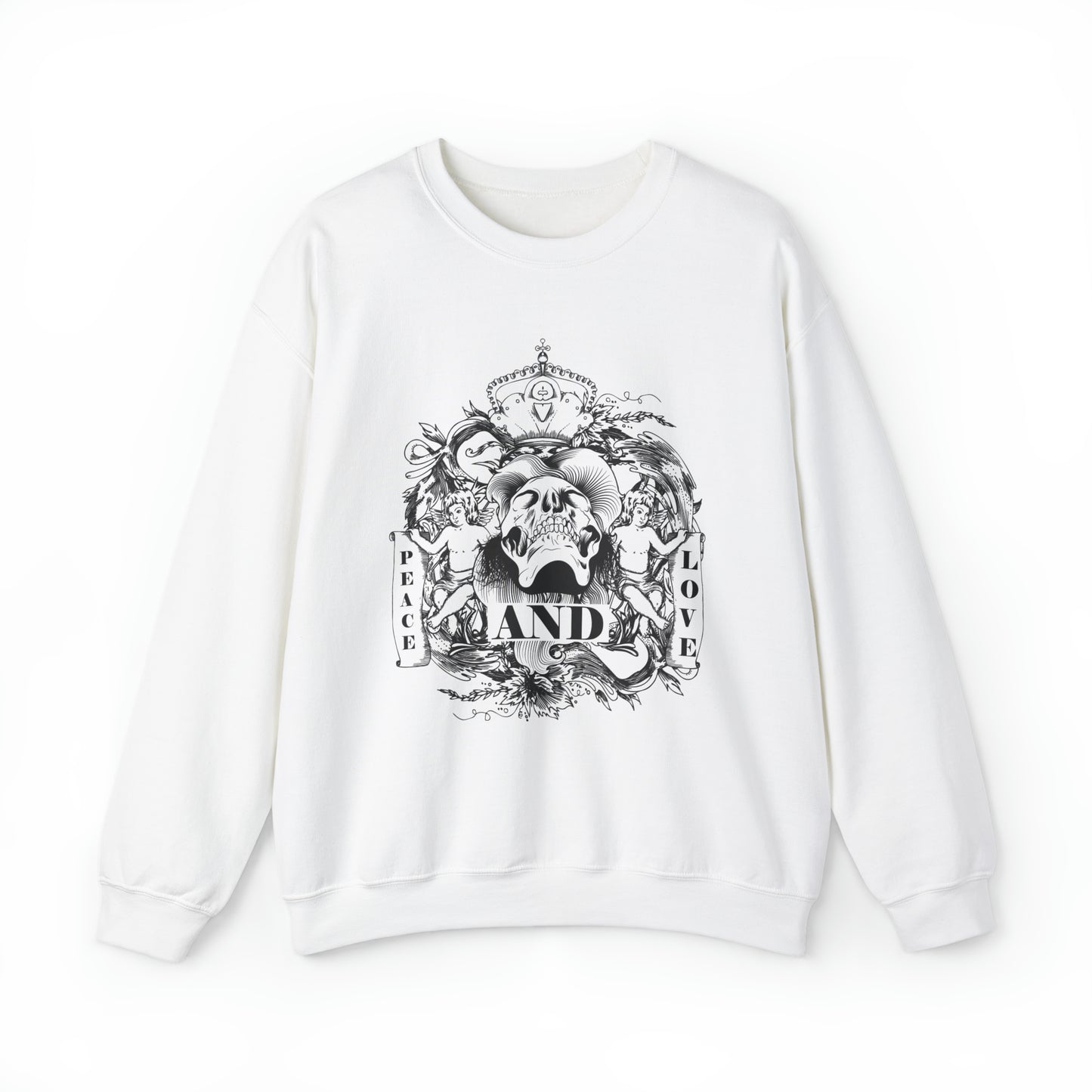 Peace and Love Demon to Angels Crewneck Sweatshirt