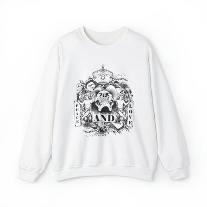 Peace and Love Demon to Angels Crewneck Sweatshirt