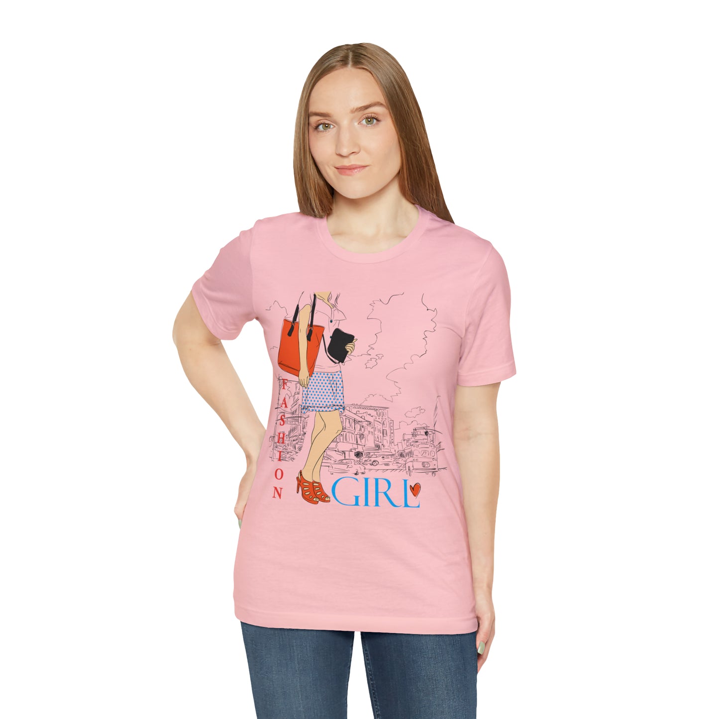 Fashion girl with a bag T-Shirt