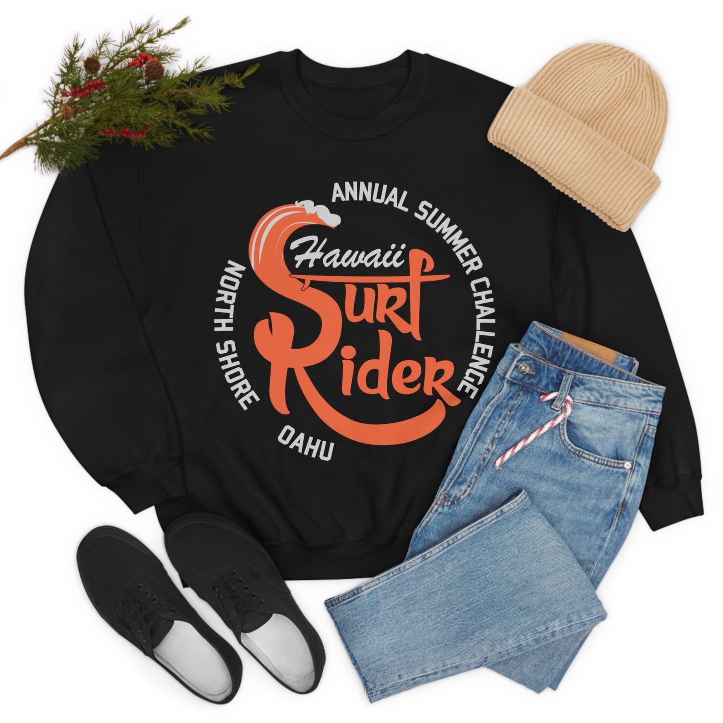 Surf Rider Hawaii Crewneck Sweatshirt