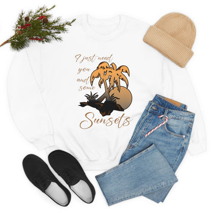 Just You and Some Sunsets Crewneck Sweatshirt