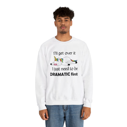 Dramatic Unicorn Crewneck Sweatshirt