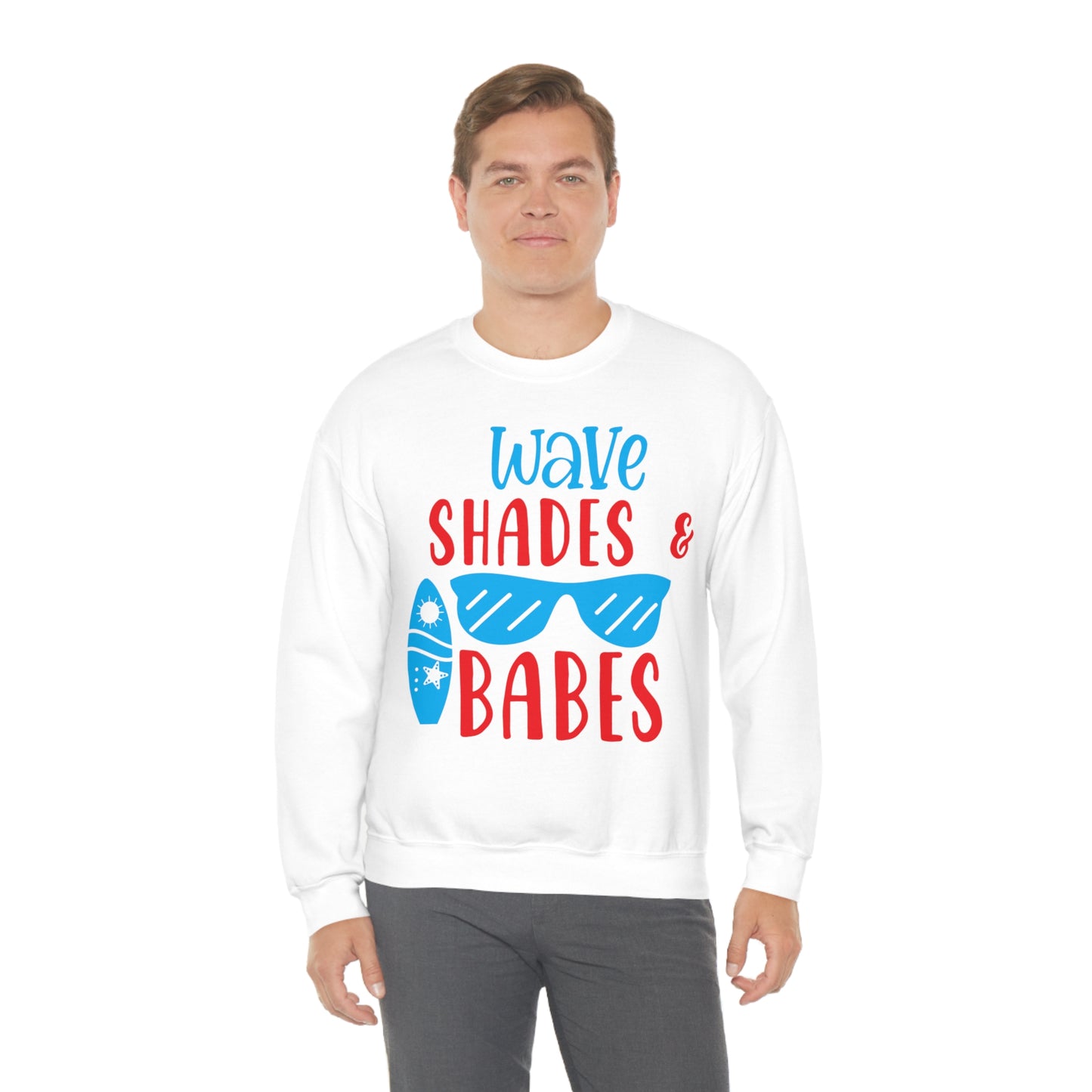 Wave Shades and Babes Crewneck Sweatshirt