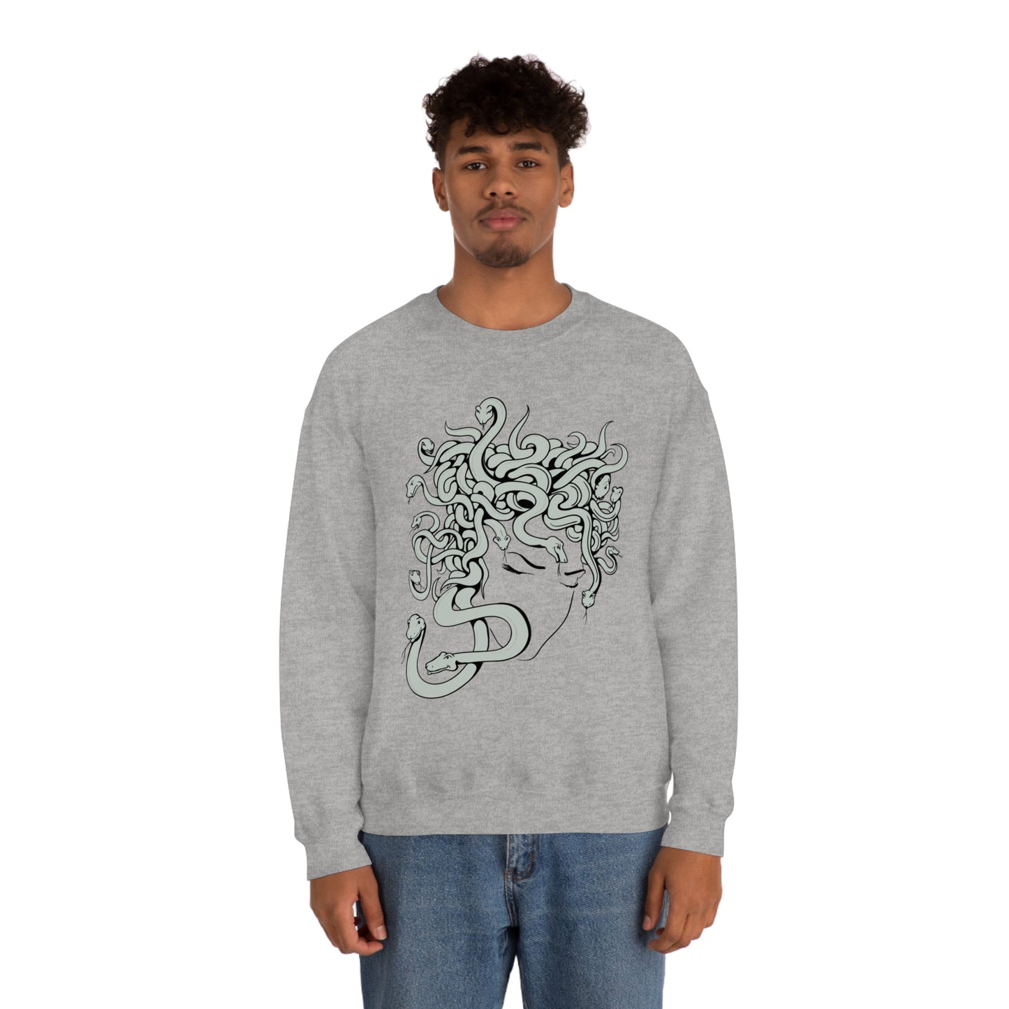 Snake Face Crewneck Sweatshirt