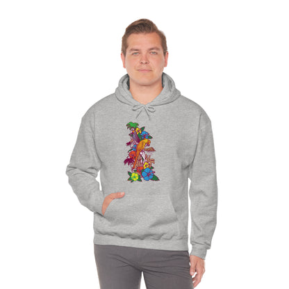 Parrot Jungle Floral Hoodie