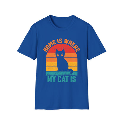 Home is where my cat is vintage T-Shirt