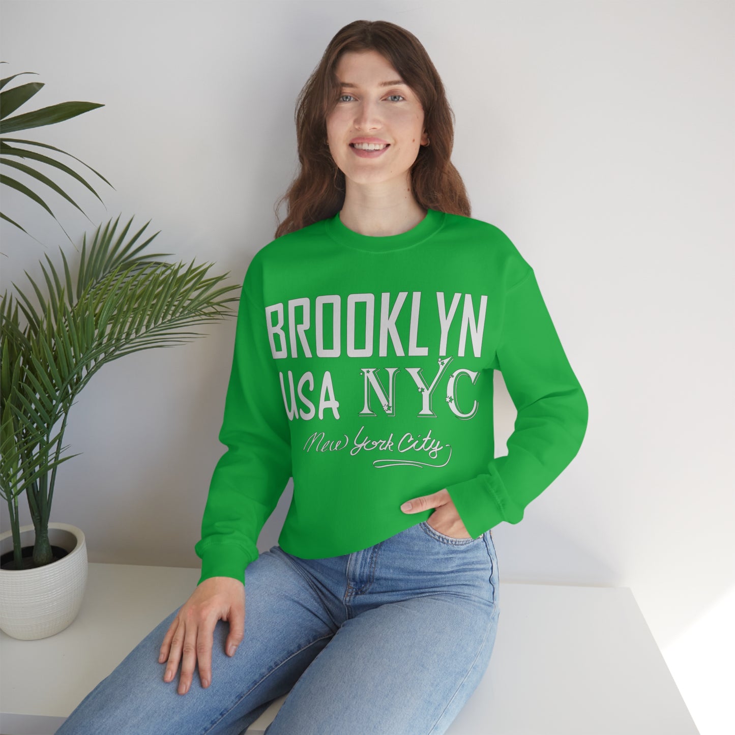 Brooklyn NY USA Crewneck Sweatshirt