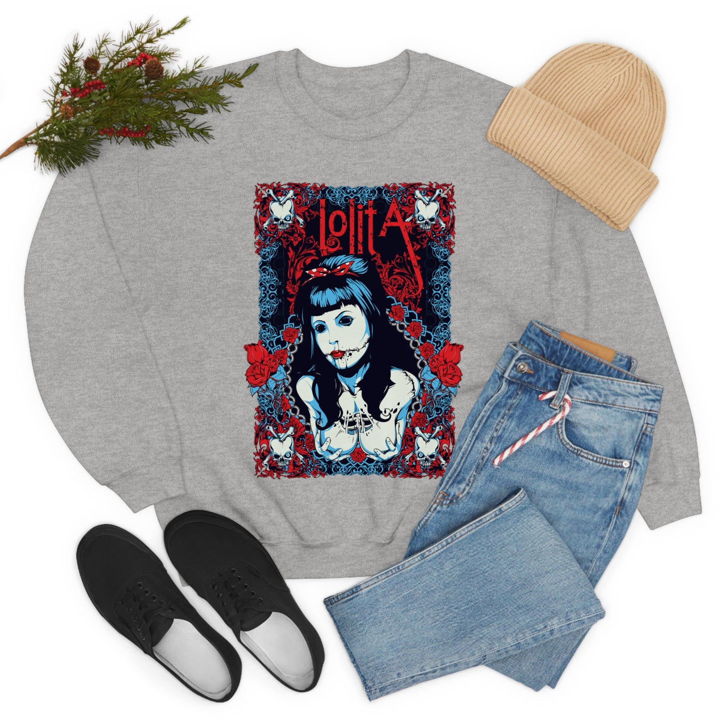 Tattoo Lolita sexy Crewneck Sweatshirt