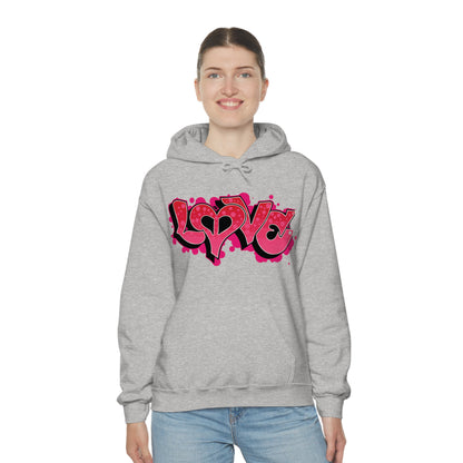 Peace and Love graffiti Hoodie