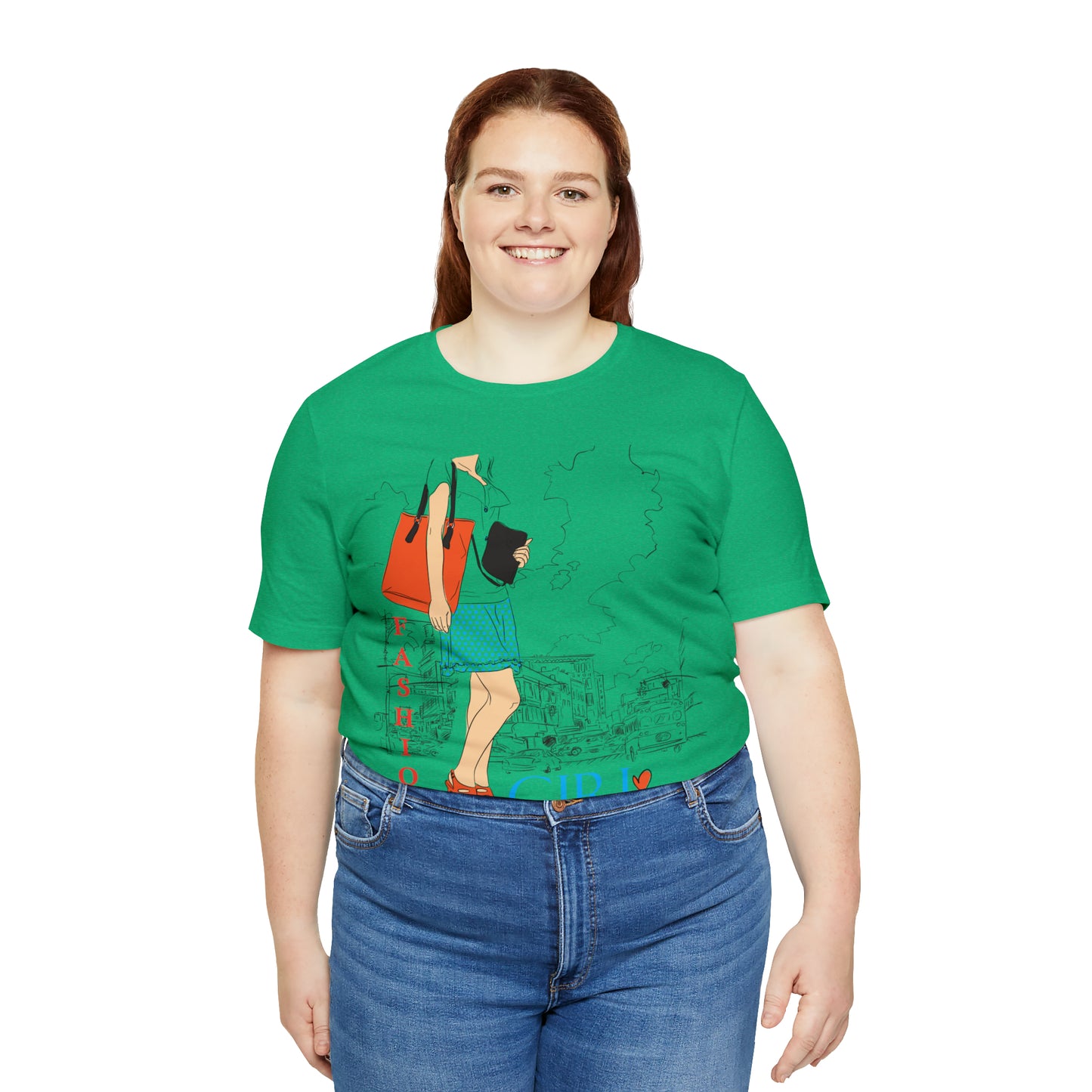 Fashion girl with a bag T-Shirt