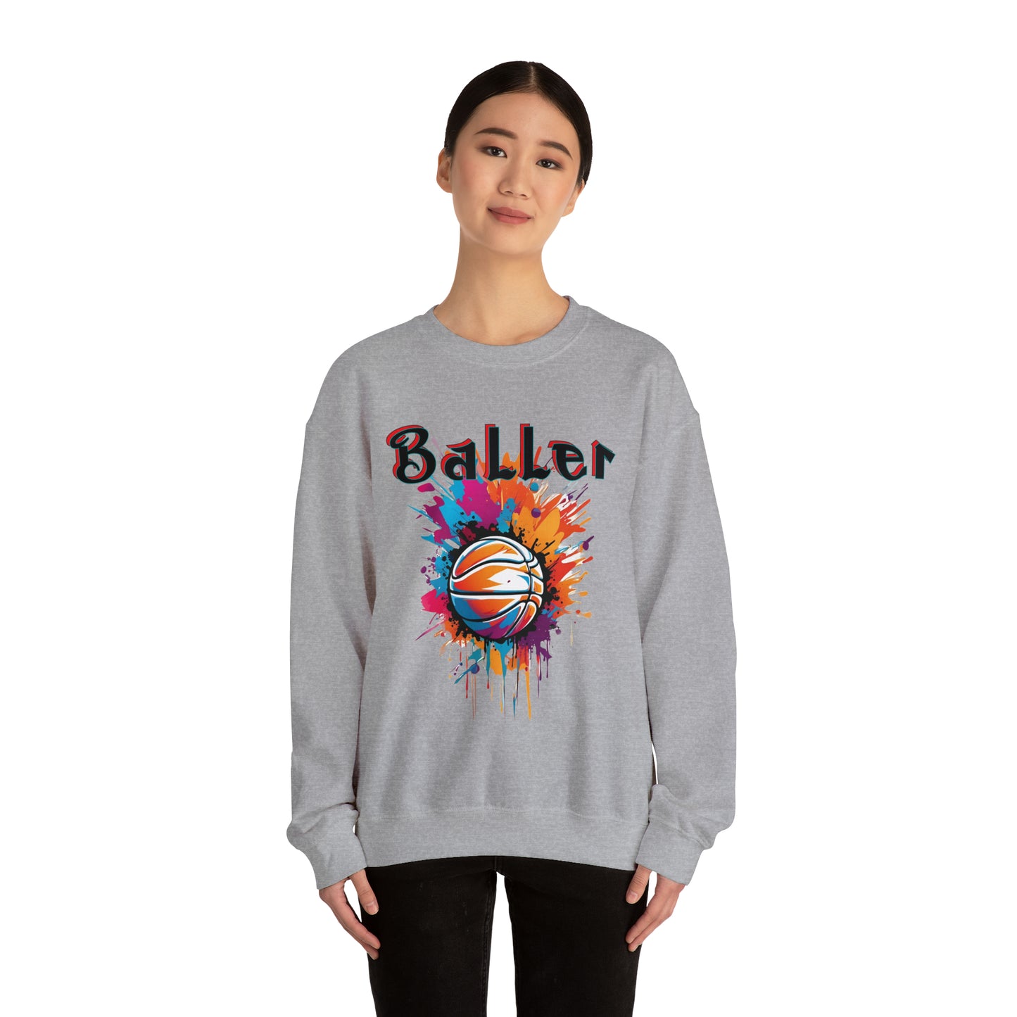 Basketball Baller Crewneck Sweatshirt