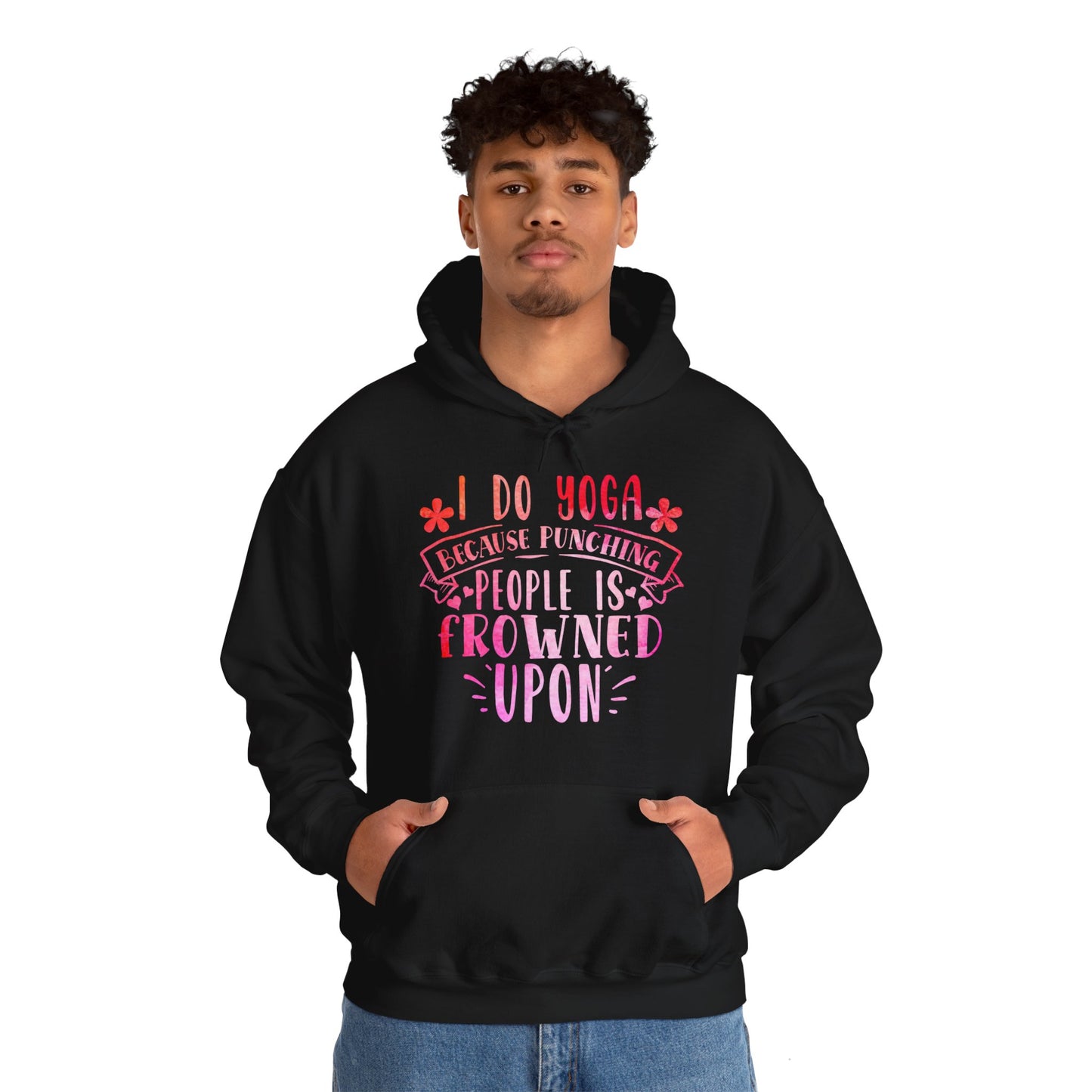 Yoga vs punching people Hoodie