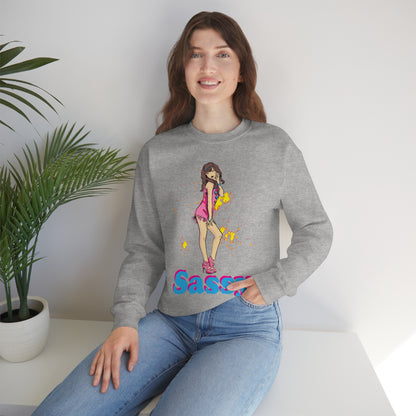 Sassy_girl Crewneck Sweatshirt