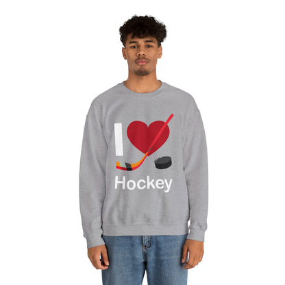 I love hockey Crewneck Sweatshirt