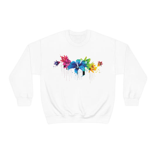 Beautiful colorful flowers Crewneck Sweatshirt