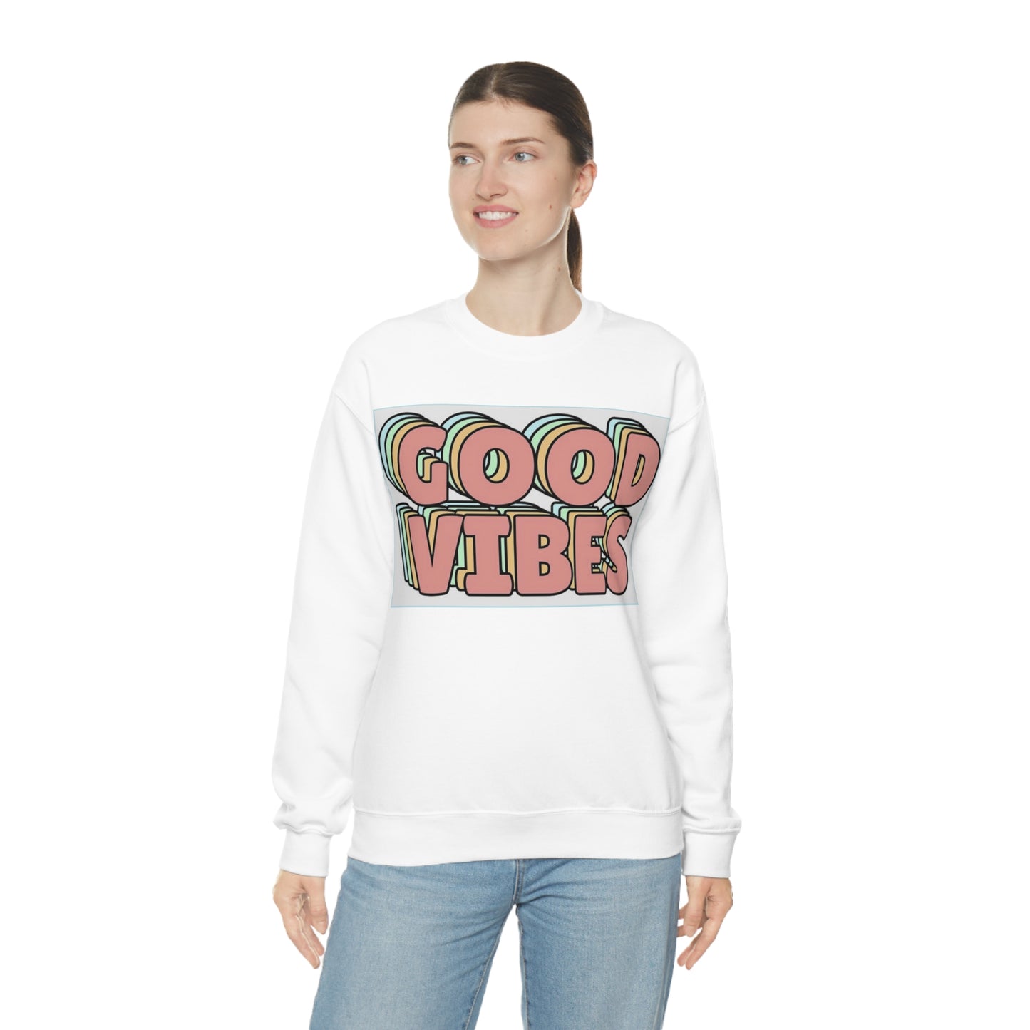 Good Vibes 3D Crewneck Sweatshirt