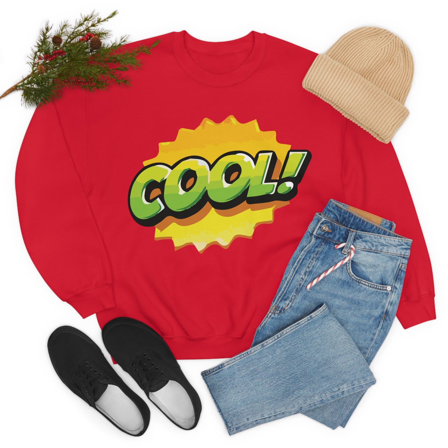 Cool! colorful graphic Crewneck Sweatshirt