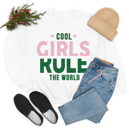 girls rule Crewneck Sweatshirt