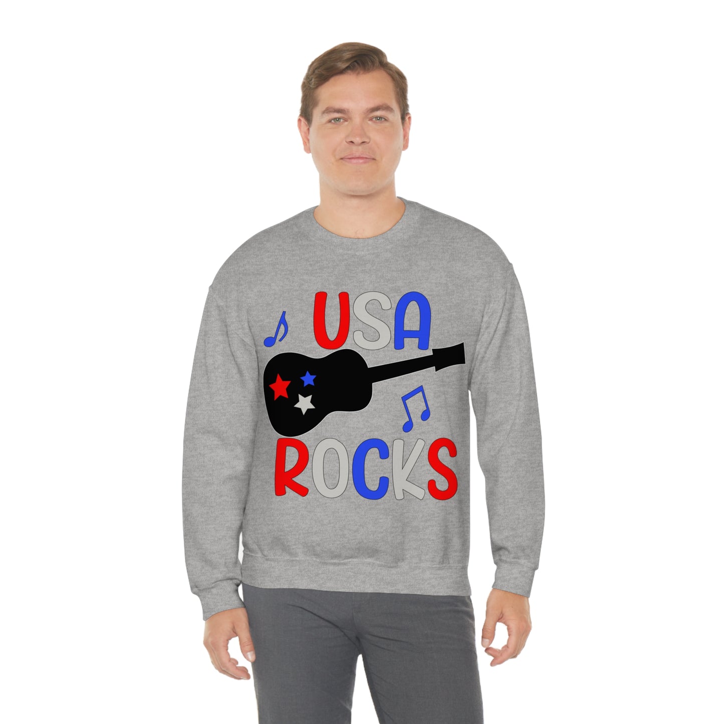 USA-Rocks Crewneck Sweatshirt