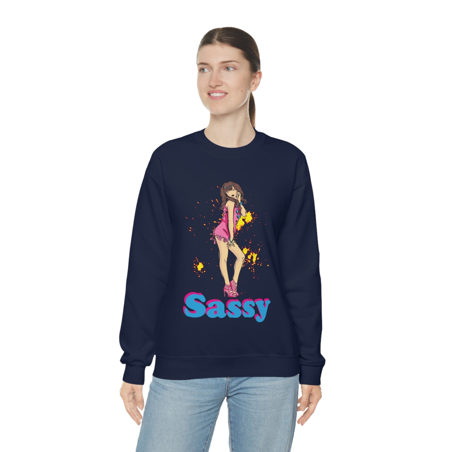 Sassy_girl Crewneck Sweatshirt