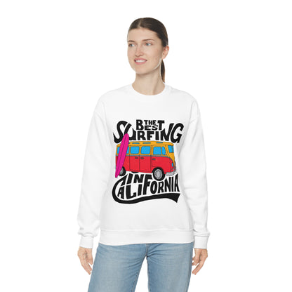 Best Surfing in California Crewneck Sweatshirt