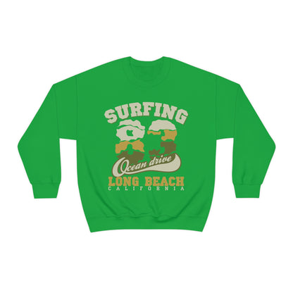 Long Beach Surfing Crewneck Sweatshirt