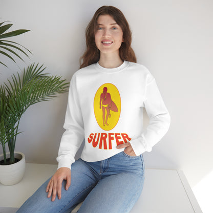 Lady Surfer Crewneck Sweatshirt