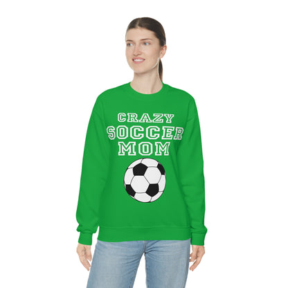 Crazy soccer mom Crewneck Sweatshirt