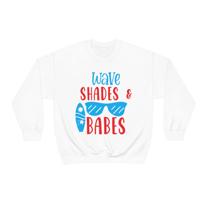 Wave Shades and Babes Crewneck Sweatshirt