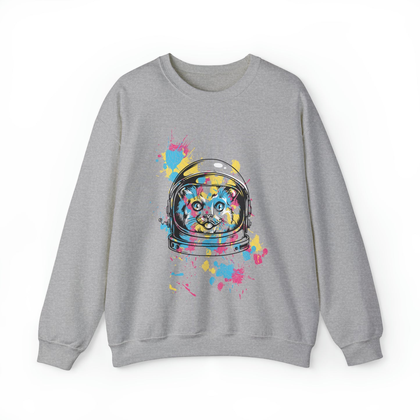 Astronaut Cat Crewneck Sweatshirt