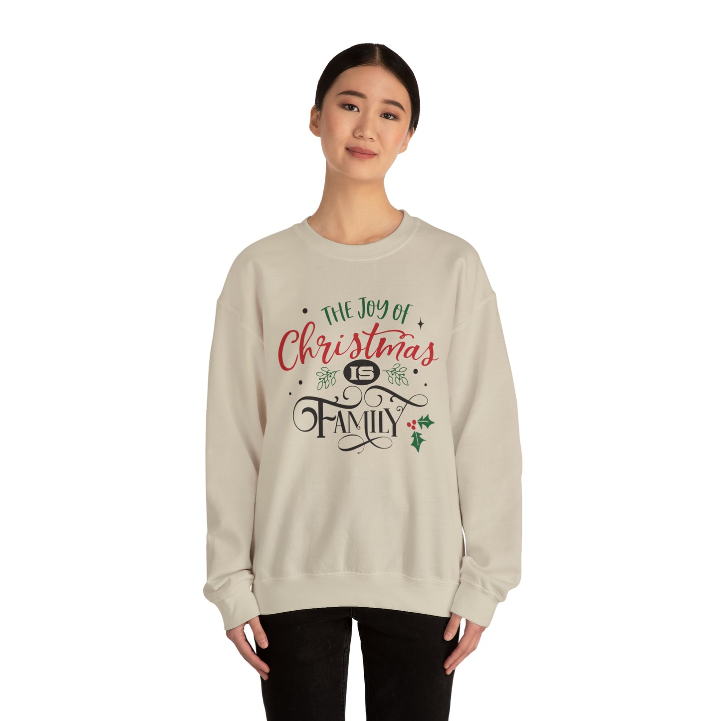 The joy of Christmas is family Crewneck Sweatshirt