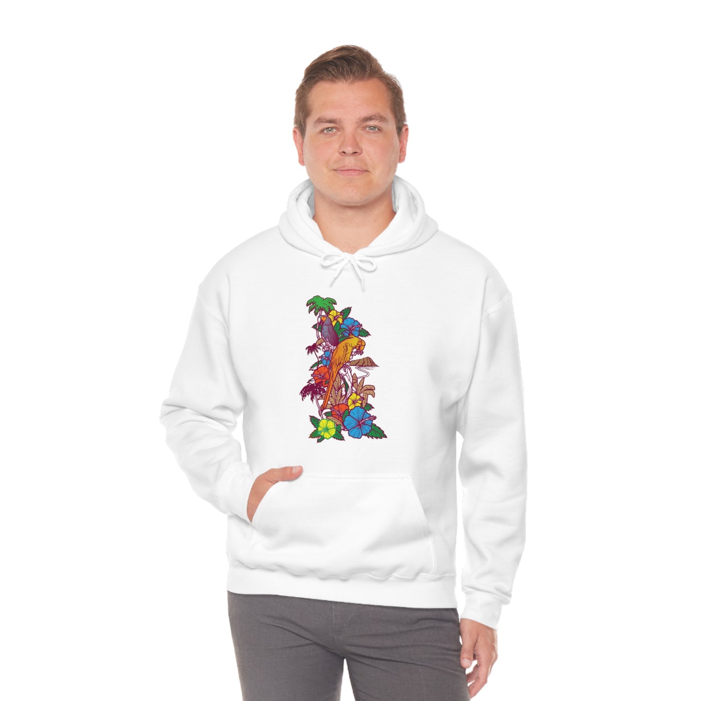 Parrot Jungle Floral Hoodie