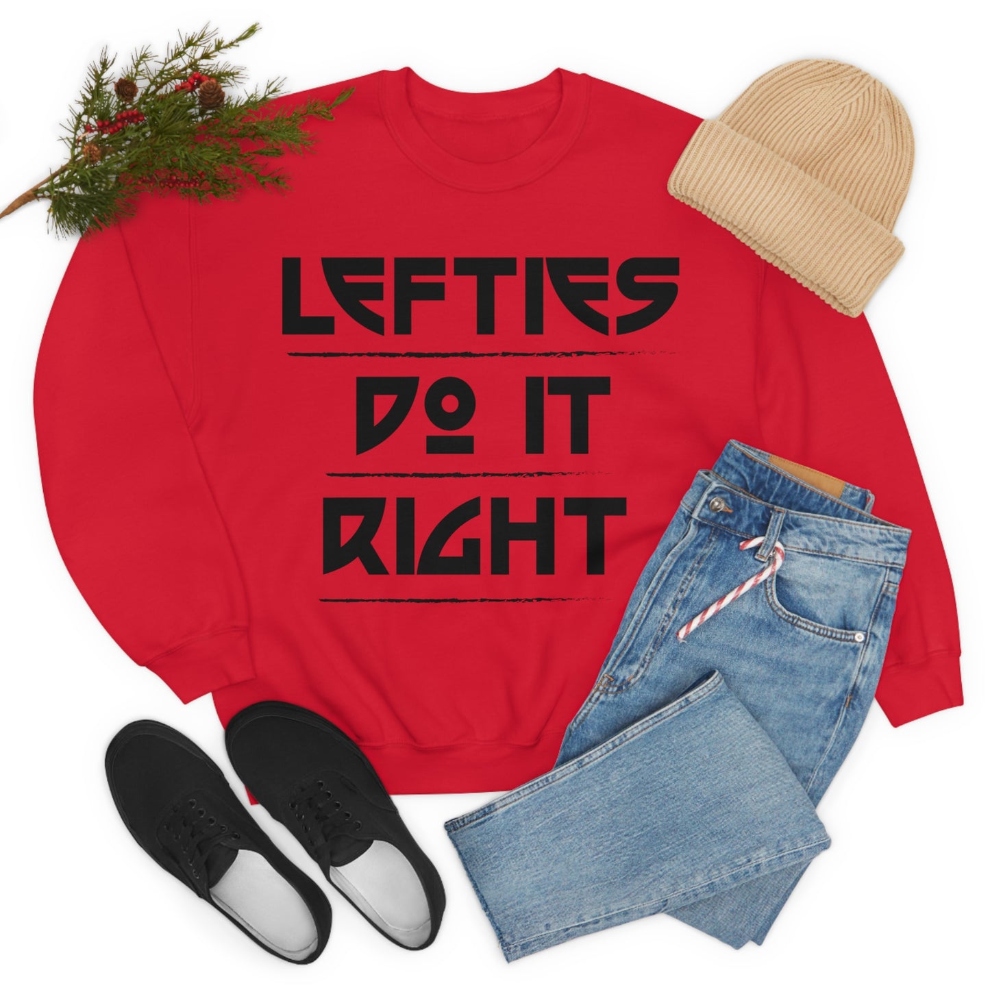 Lefties do it Right Crewneck Sweatshirt