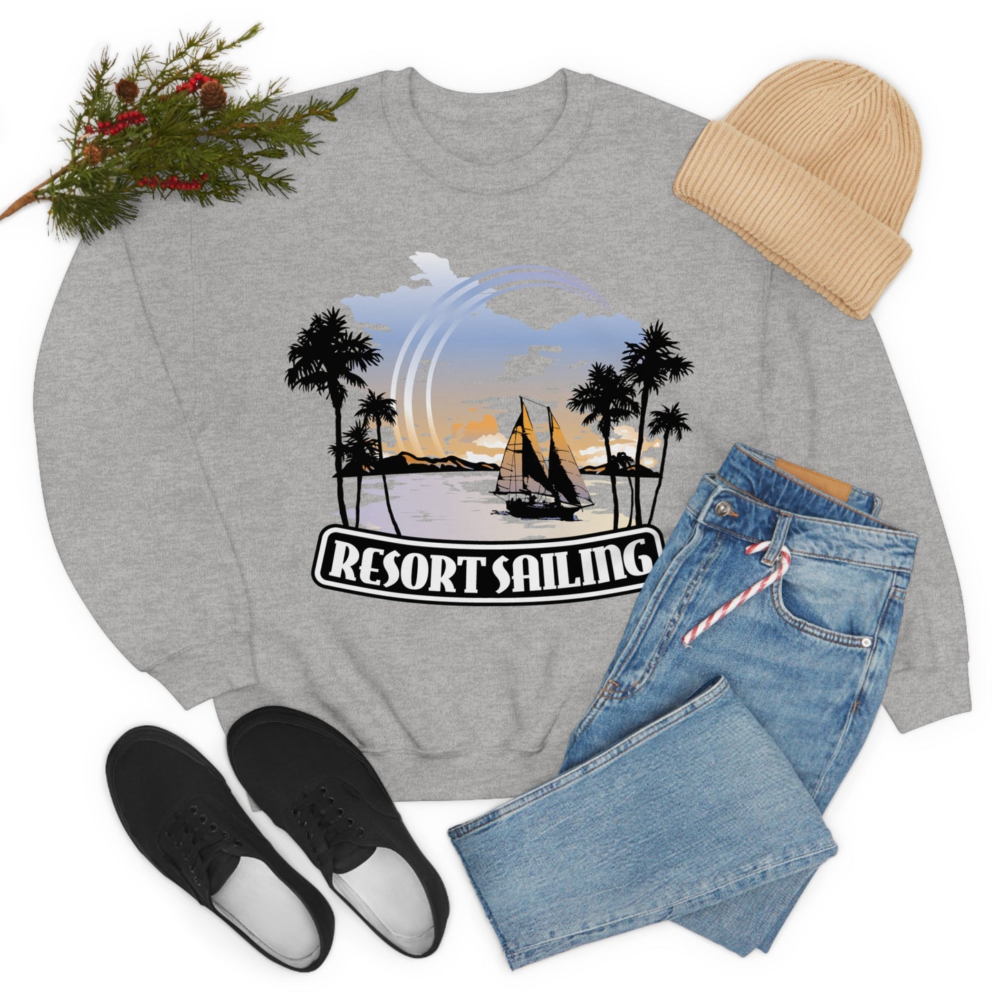 Resort Sailing Crewneck Sweatshirt