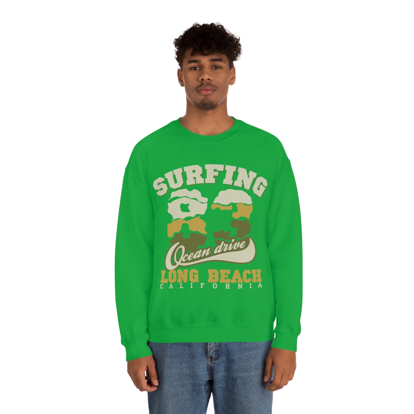 Long Beach Surfing Crewneck Sweatshirt