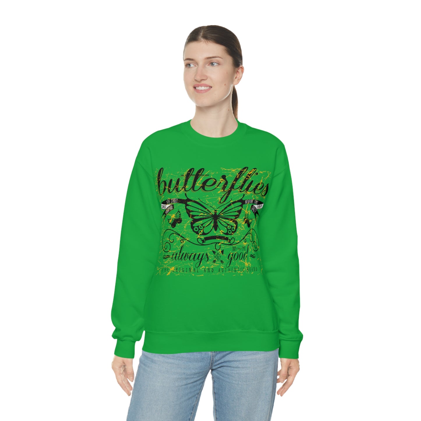 Butterflies Always Good Crewneck Sweatshirt