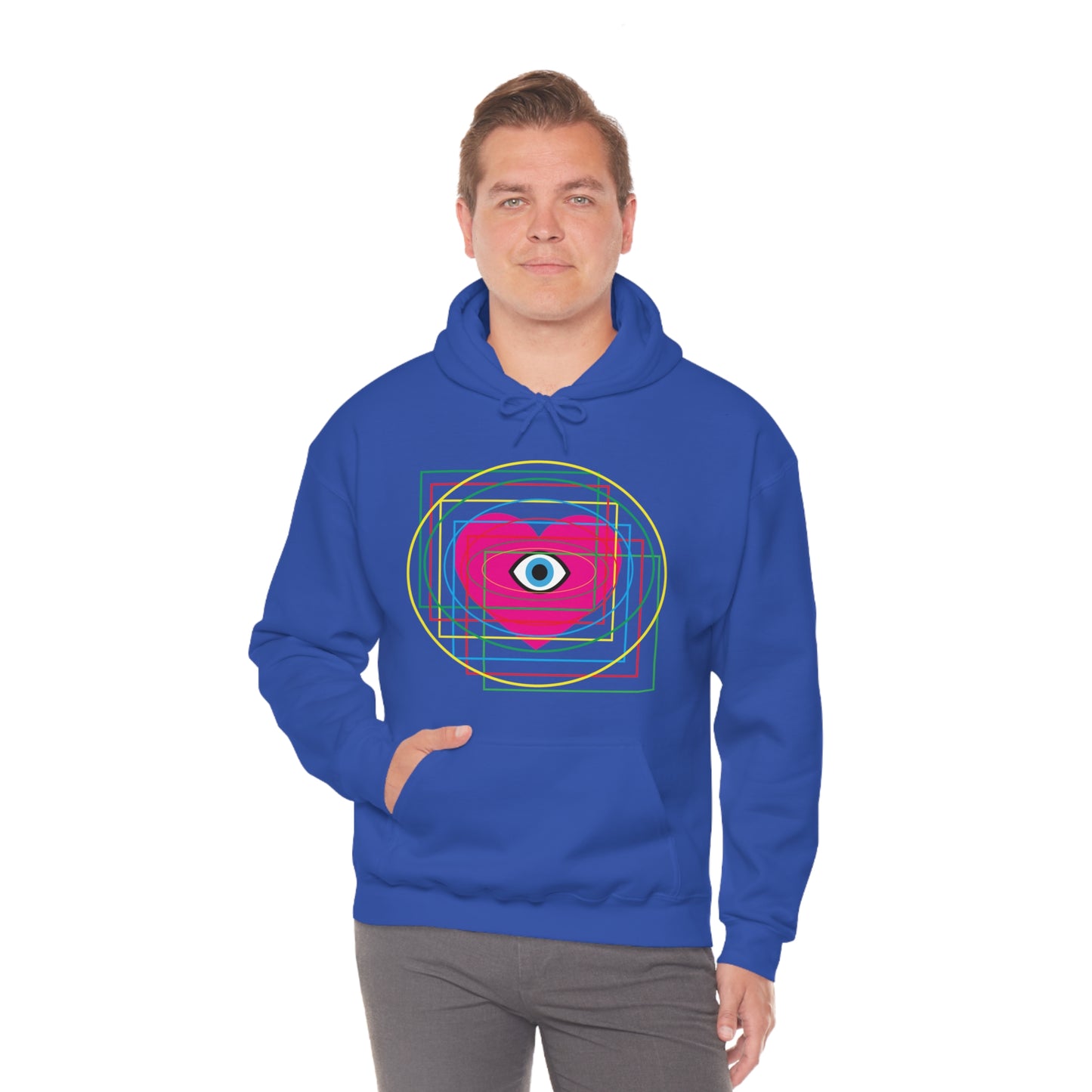 Eye Love in all dimension Hoodie