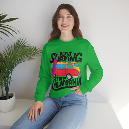 Best Surfing in California Crewneck Sweatshirt