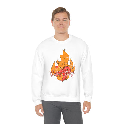 Girl Gang on Fire Crewneck Sweatshirt