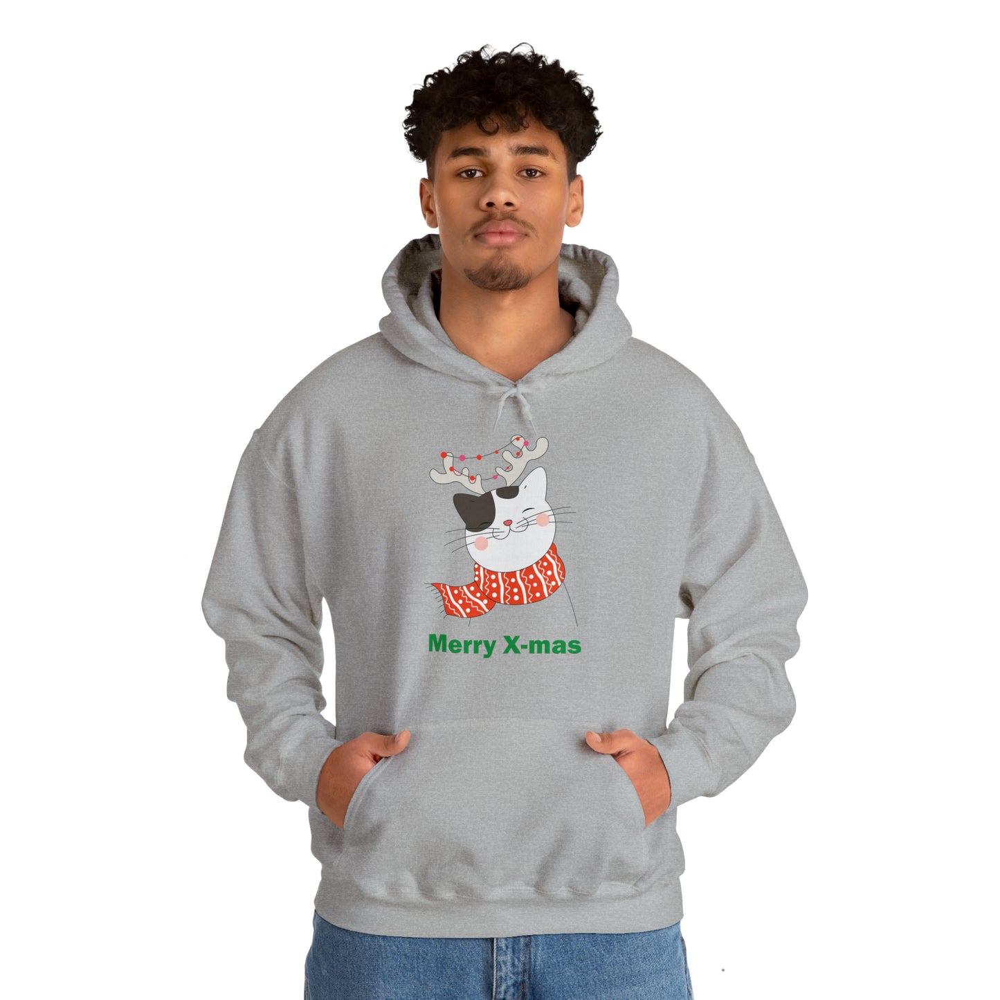 Merry X-mas cat Hoodie