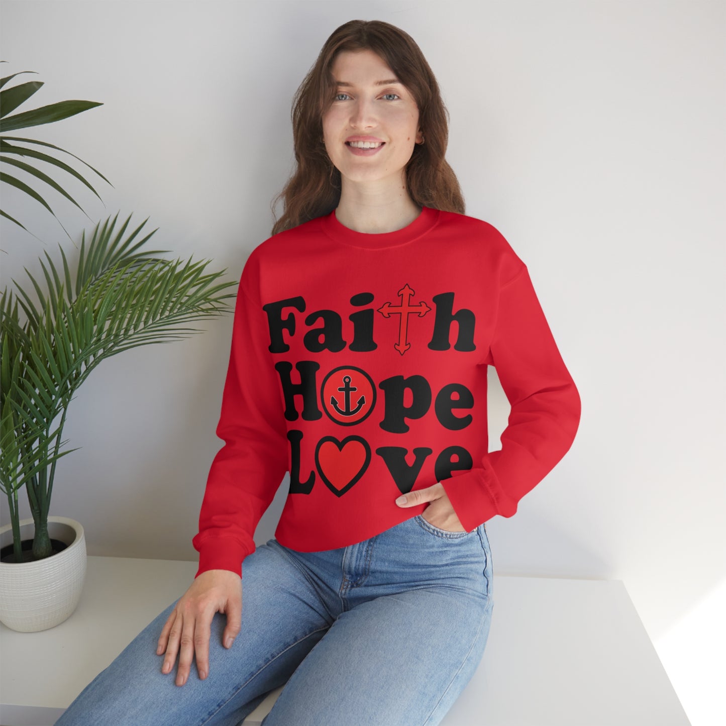 Faith Hope Love Crewneck Sweatshirt