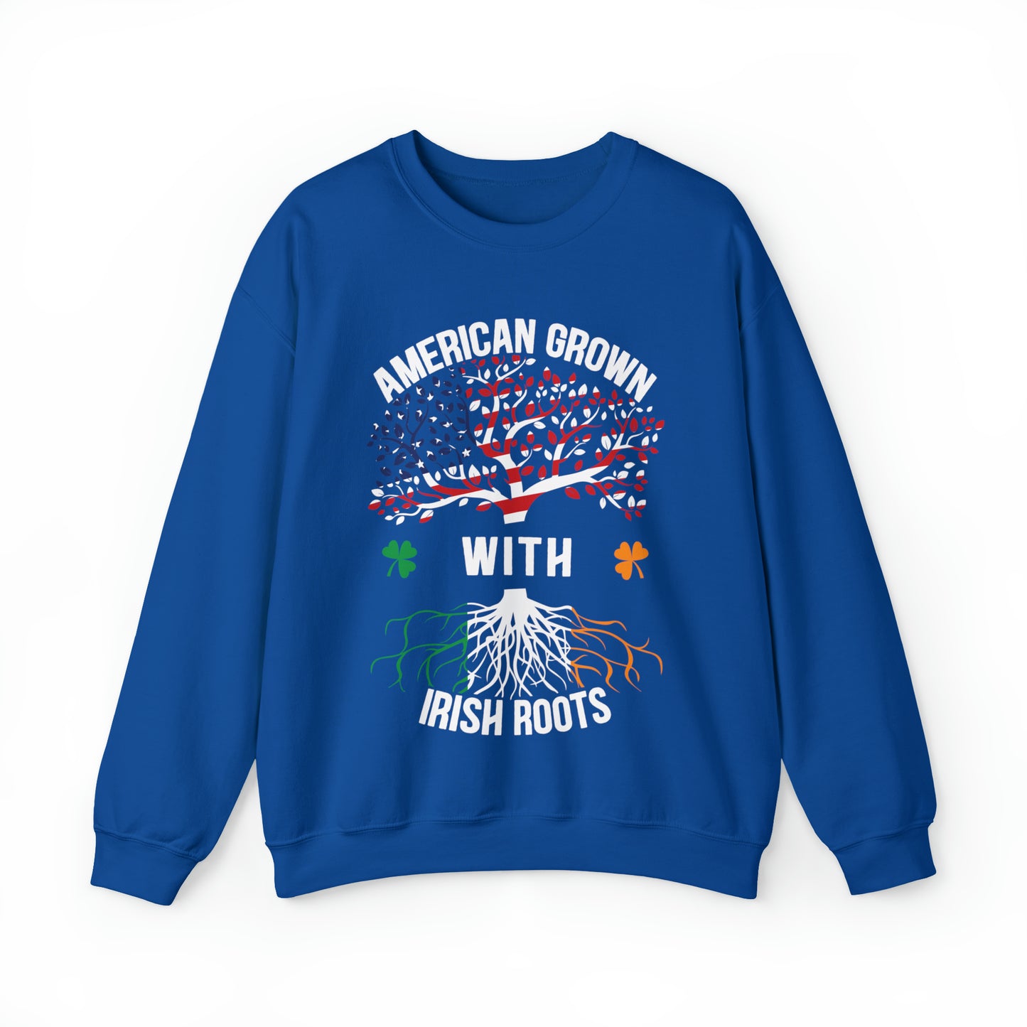 American born with Irish roots Crewneck Sweatshirt